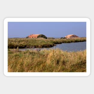 Saline ponds in Valli di Comacchio Sticker